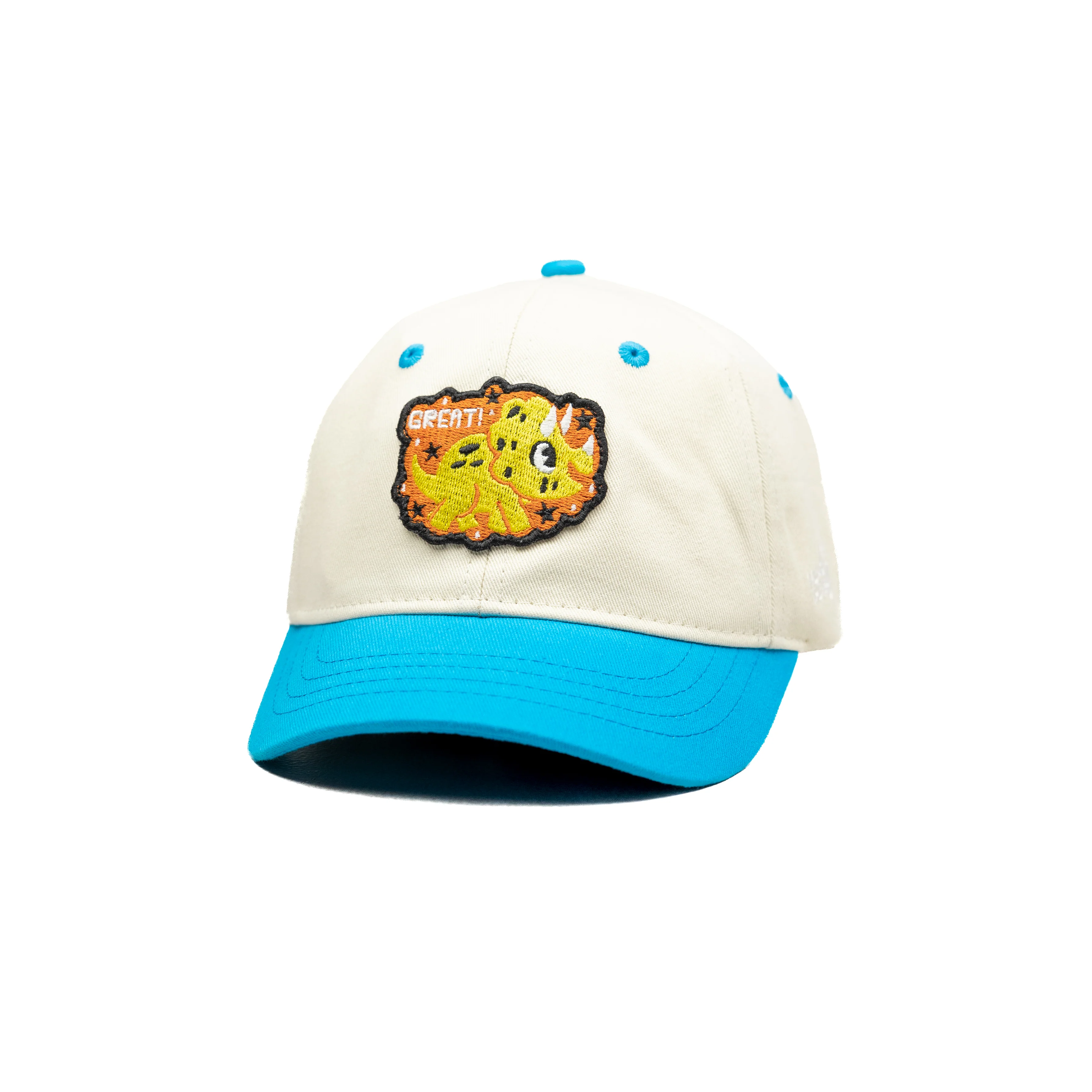 HEAD GEAR WHITE AND BLUE DINOSAUR EDITION KIDS CAP - Image 5