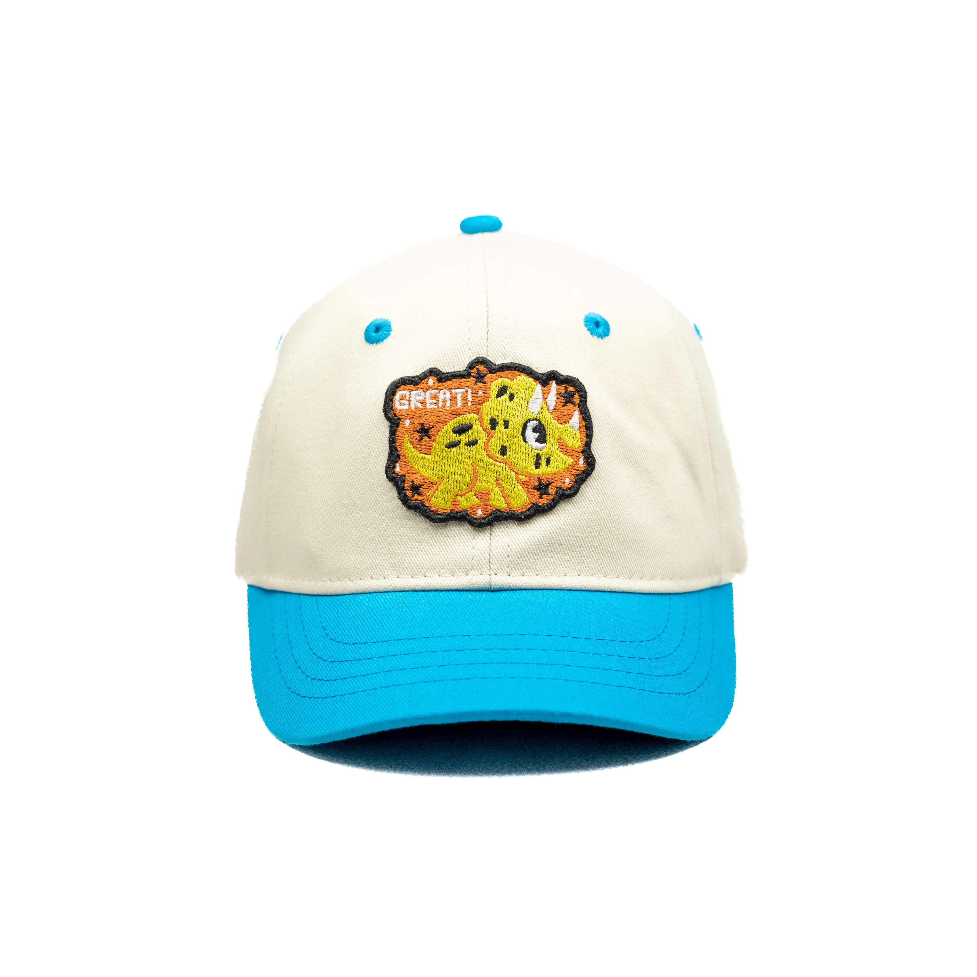 HEAD GEAR WHITE AND BLUE DINOSAUR EDITION KIDS CAP - Image 6