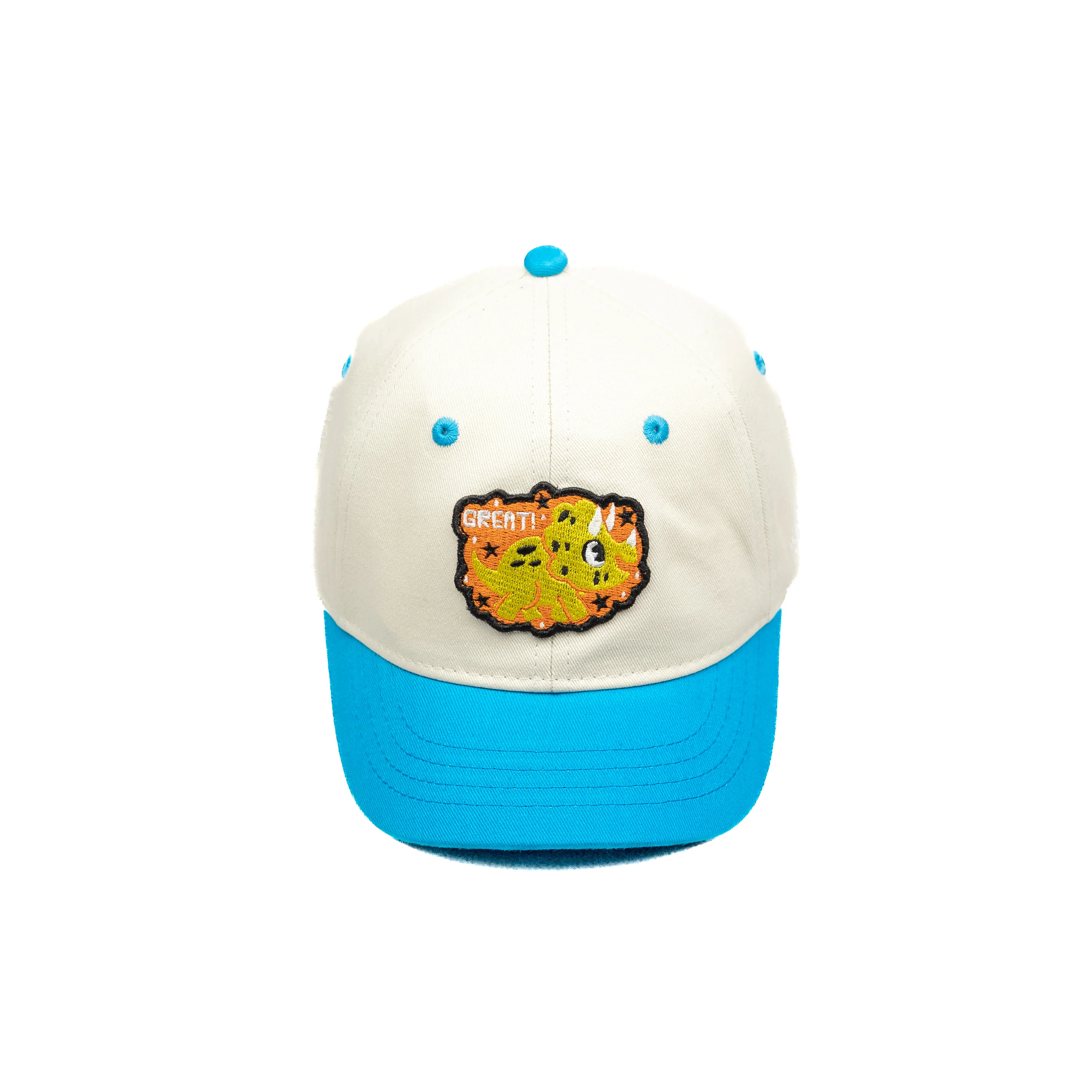 HEAD GEAR WHITE AND BLUE DINOSAUR EDITION KIDS CAP - Image 8