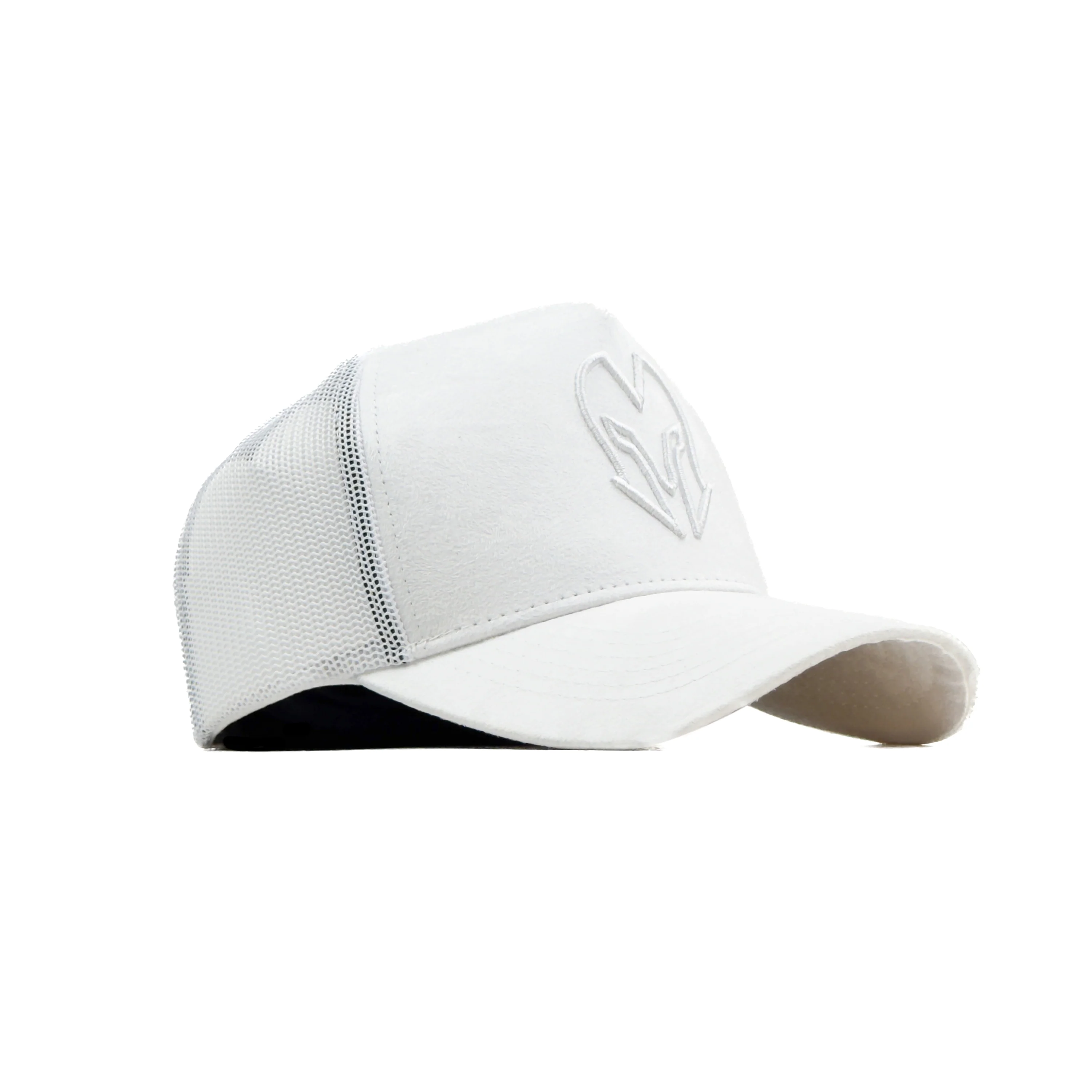 HEAD GEAR WHITE SUPER SUEDE TRUCKER CAP - Image 3