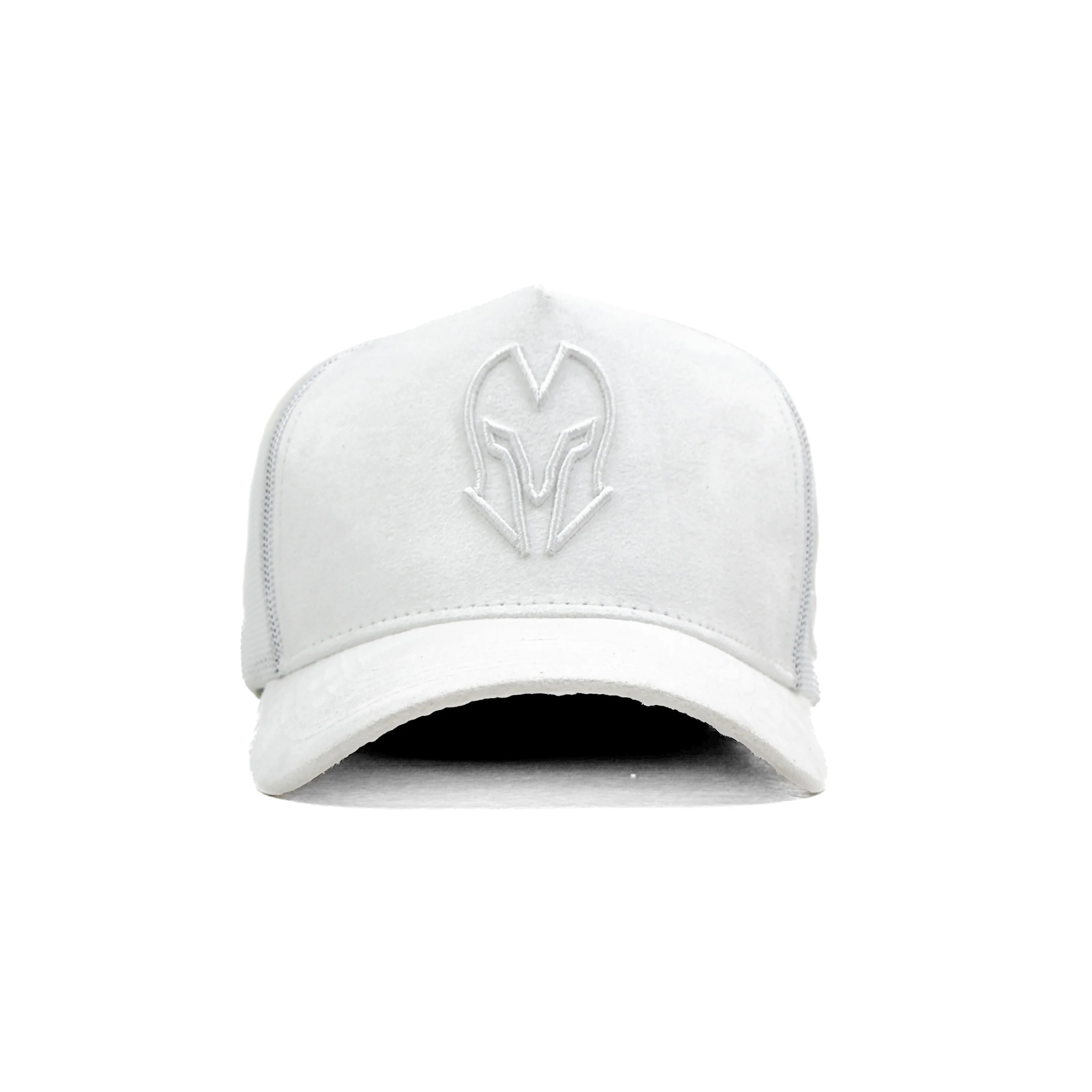 HEAD GEAR WHITE SUPER SUEDE TRUCKER CAP - Image 4