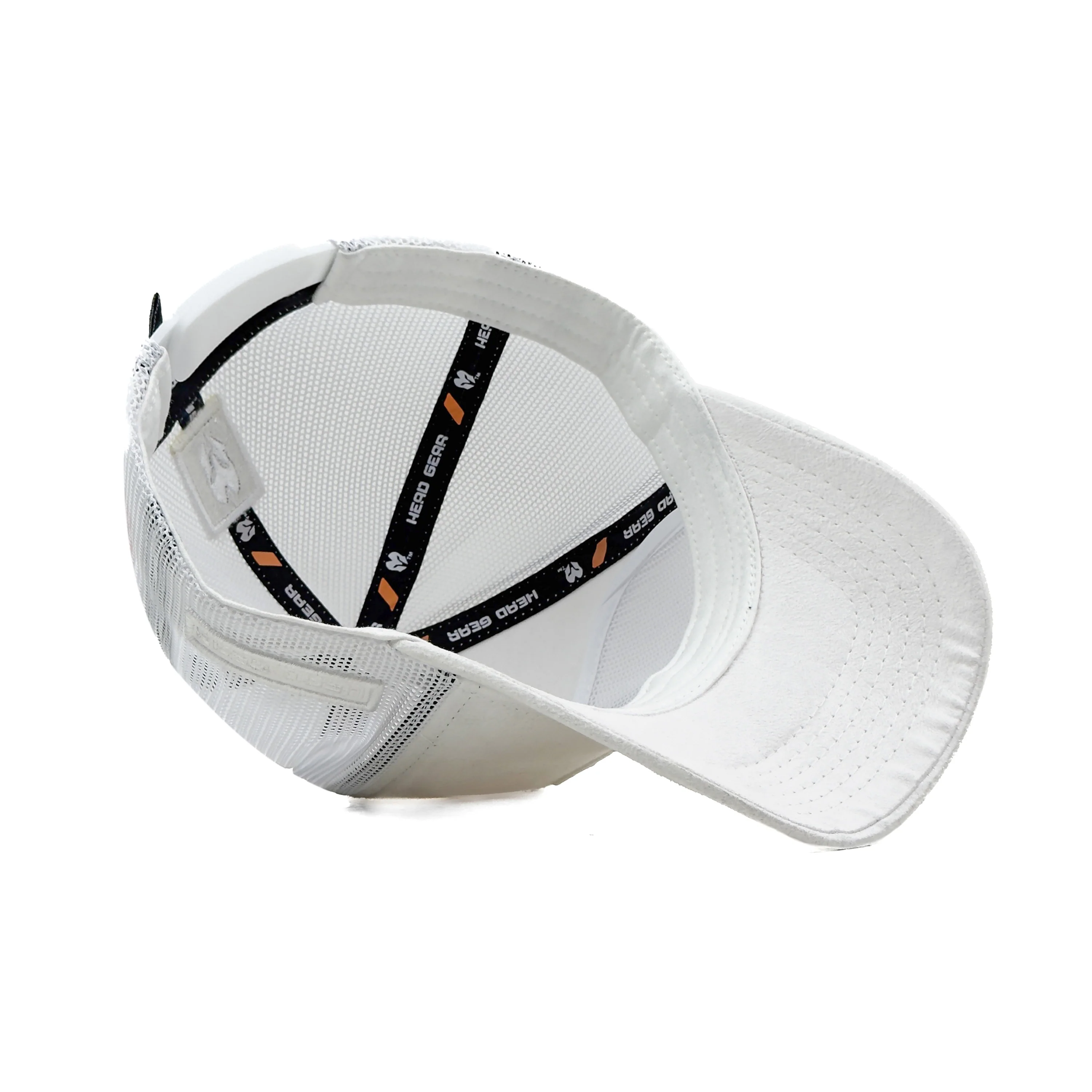 HEAD GEAR WHITE SUPER SUEDE TRUCKER CAP - Image 6
