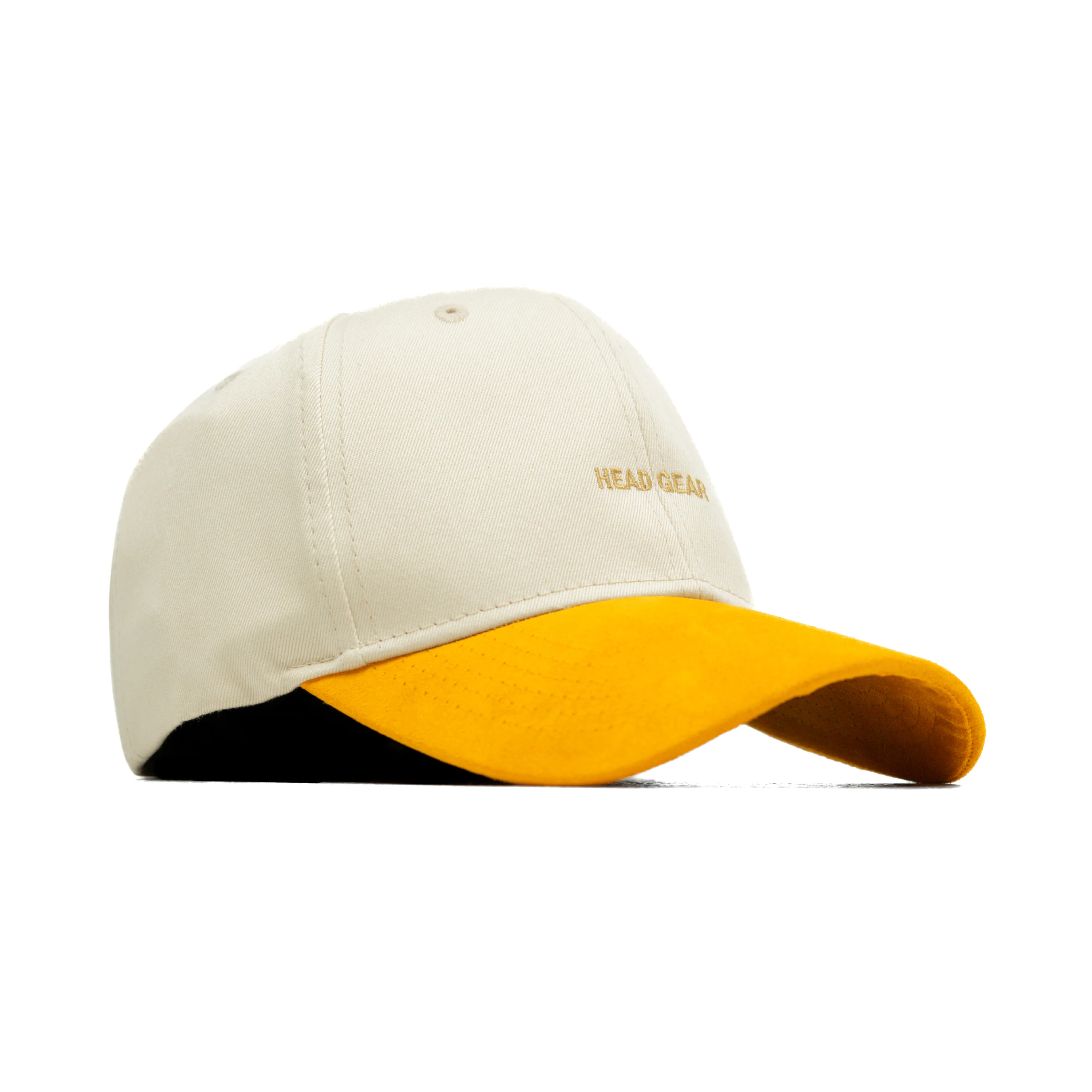 HEAD GEAR YELLOW AND OFF WHITE STRUCTURED CAP - Image 3